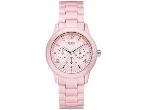    GUESS Pink Polycarbonate Wrapped Steel Ladies Watch 