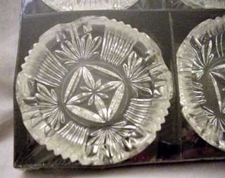 Federal Glass Georgetown Ashtrays Coasters Set of 4  