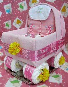 Baby Carriage Diaper Cake Unique Diaper Cake  