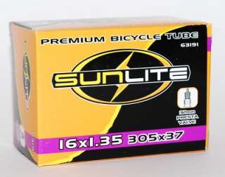 Sunlite 16 x 1.35 inch Bicycle Bike Tube w/ 32mm Presta  