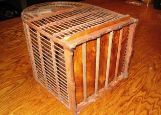 Vintage Wooden Bird Cage Wood Decorative Great Decoration Old/Antique 