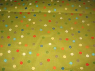 Lime Green red blue yellow Polka Dot Curtain Valance  