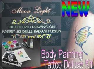 Body Painting Tattoo Deluxe Pro Kit Tattoo Art New  