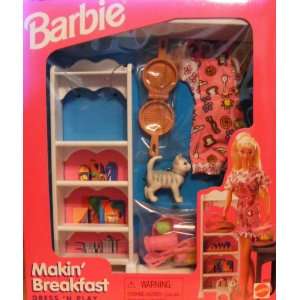    Barbie  Makin Breakfast Dress N Play 1997 Playset: Toys & Games