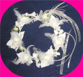Bridal Headband Headpiece Flower Girl Wreath Halo Tiara  