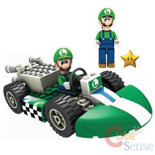   Super Mario Kart Wii Luigi Standard Kart Building Set / Lego  