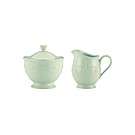 Lenox Dinnerware, French Perle Ice Blue Sugar and Creamer Set