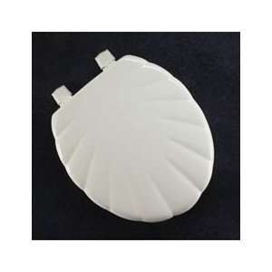  Shell Molded Wood Elongated Toilet Seat in White