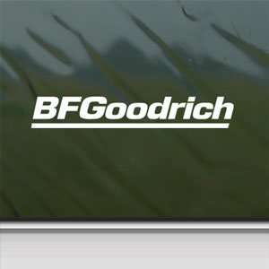  BF Goodrich Tires White Sticker Car Vinyl Window Laptop 