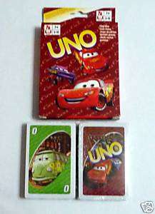 UNO Playing Cards Game Disney CARS Movie Sealed NEW c  
