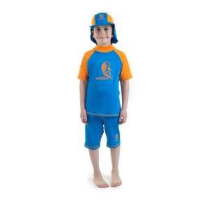 Boys size 6 Sun UV Protective Rashguard Swimsuit swim shirt 