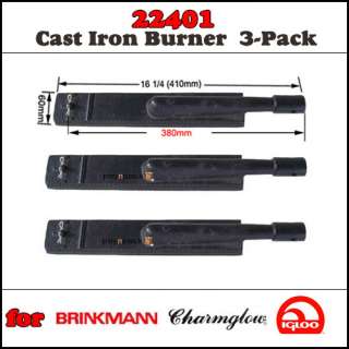   Brinkmann Pro Series BBQ Gas Grill Cast Iron Burner MCM MBP 22401 3pk