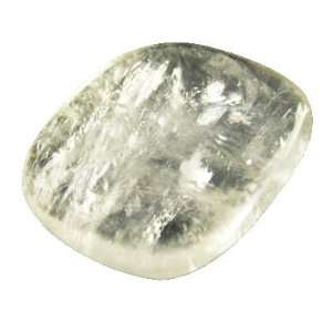  YELLOW CALCITE   Flat Stone WORRY STONE Crystal Healing 