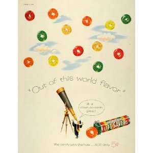  1956 Ad Life Savers Five Flavors Candy Sweets Telescope 