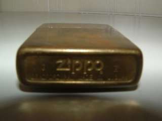 Vintage ZIPPO solid brass Marlboro Country Store lighter  