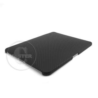 BLACK CARBON FIBER HARD CASE POUCH COVER IPAD NEW+FREE  