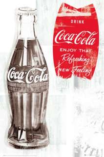 COCA COLA ~ 3 POSTER SET Coke Refreshing Bottle  