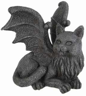   Gargoyle Statue Figurine Gothic Kitty PC Monitor Topper Small  
