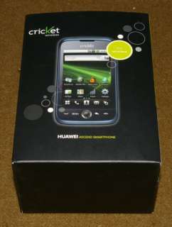 CRICKET HUAWEI ANDROID SMART PHONE   USED IN ORIGINAL BOX  