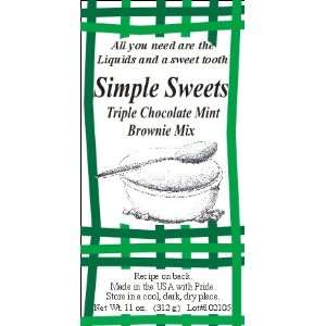 Triple Chocolate Mint Brownies Bagged Grocery & Gourmet Food