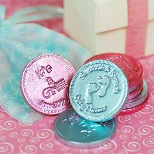    Personalized Baby Shower Chocolate Coins: Health & Personal Care