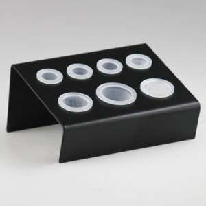 NEW BLACK TATTOO INK CUP HOLDER FOR 7 CAP SUPPLY STAND  