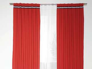 New Boys Teens Red White Black Curtains Drapes Set 4pc  