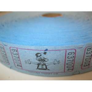  2000 Clown Blue Single Roll Consecutively Numbered Raffle 