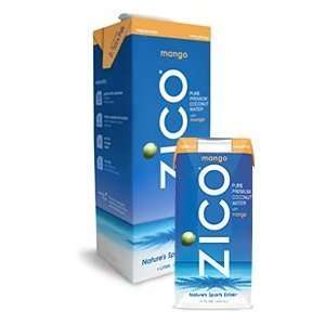 Zico Natural Coconut Water, Mango, 1 Grocery & Gourmet Food