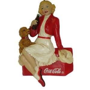  Coke Cola Coke Classic Soda Girl With Poodle Christmas 