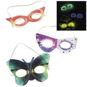   Mardi Gras Glow Masks   Costumes & Accessories & Masks Toys & Games