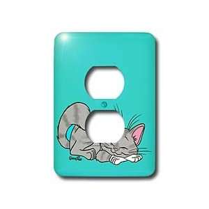   Cats   Sleeping Cat   Light Switch Covers   2 plug outlet cover Home