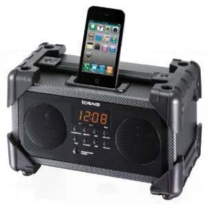   Industrial iPod/iPhone Docking Alarm Clock: MP3 Players & Accessories