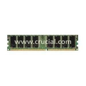  Crucial Memory 1GB PC3200 DDR SDRAM DIMM 184 Pin 400mhz 