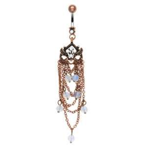  Dangling Vintage Inspired Chandelier Belly Button Navel Ring Dangle 