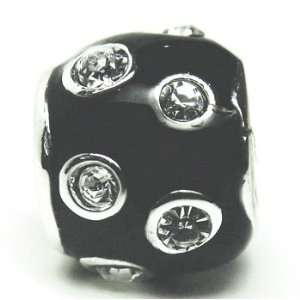   Bead/Charm Double Sterling Layered Bead   Fits Pandora Bracelets