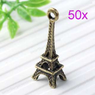   Vintage Eiffel Tower Charm Pendant Bead Fit Chain Finding Jewelry
