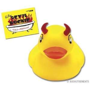 Yellow Devil Duckie   Rubber Duckie Toys & Games