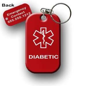 Diabetic Diabetes Medical Alert Dog Tag Necklace or 