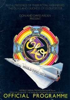 ELECTRIC LIGHT ORCHESTRA 1978 TOUR WEMBLEY PROGRAM BOOK  