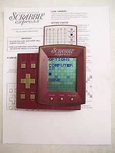 SCRABBLE EXPRESS ELECTRONIC HAND HELD GAME HASBRO  