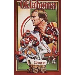    Oklahoma Sooners Football Barry Switzer Postcard