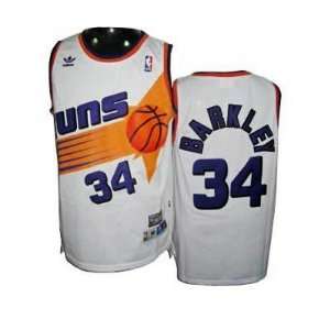  Phoenix Suns #34 Charles Barkley White Throwback Jersey 