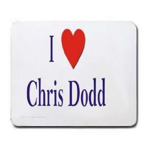  I love/Heart Chris Dodd Mousepad: Office Products