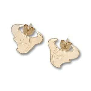  Houston Texans 14K Gold Dangle Earrings