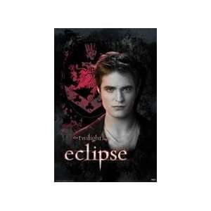Black Painted Wood Framed Twilight Saga Eclipse Edward Red Crest Movie 