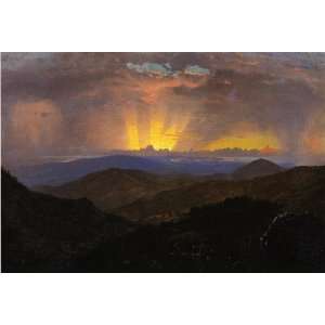  Hand Made Oil Reproduction   Frederic Edwin Church   32 x 