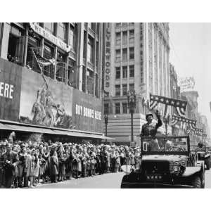  General George S. Patton Los Angeles WWII Victory Photo 