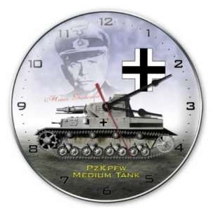  Heinz Guderian Tank Vintage Metal Clock Military German 