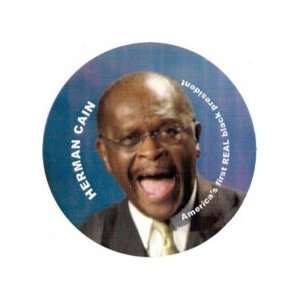 Herman Cain   Americas first REAL Black President Magnet